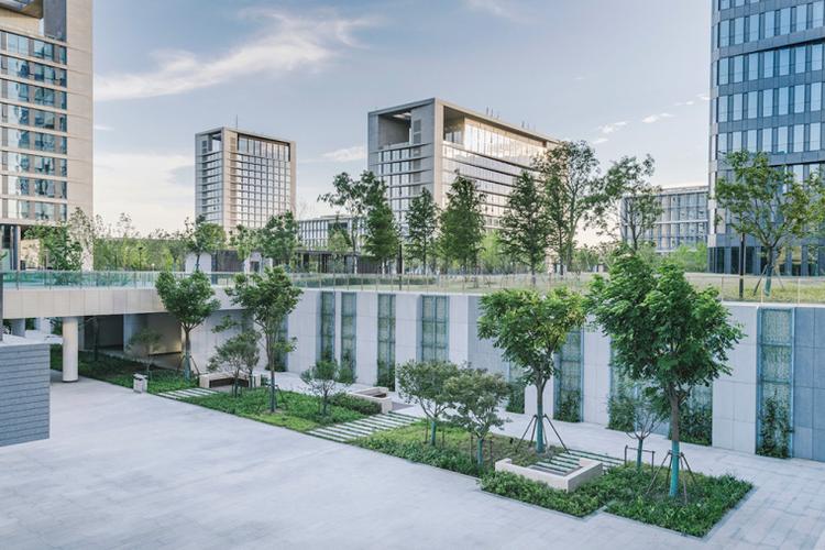 上海漕河涇開發區浦江高科技園辦公景觀外部實景圖