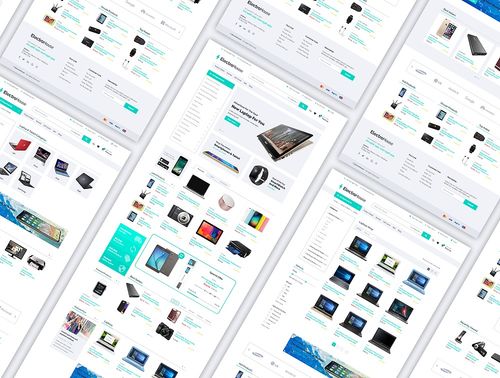數碼科技產品銷售購物電子商務官網web端ui界面設計