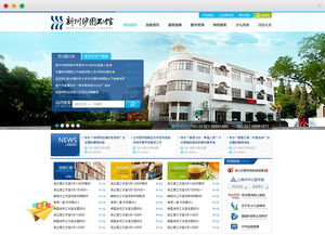 上海浦東新區新川沙圖書館網站設計